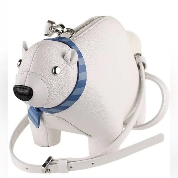 EUC KATE SPADE POLAR BEAR CROSSBODY - Picture 2 of 8